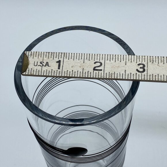 Kosta Boda Bertil Vallien Signed Art Glass Vase Black Spiral Design MCM Swedish - Picture 10 of 14